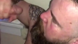 Birthday Bukkake For Bear. tasty homosexual Sex