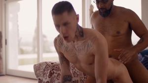 IconMale - Tattooed american impressed by big black dick daddy