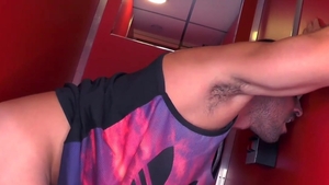 StagHomme: Damien Crosse wearing uniform gets breeding