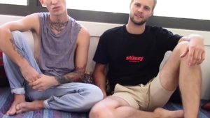 AmateursDoIt - Maxime next to Dennis on the couch