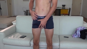 BarebackLatinoz: Handsome Italo teasing on sofa