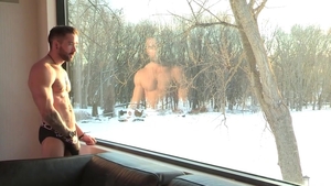 Maskurbate - Charming Zack Lemec in shower