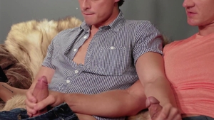 Hunk Stepbro's Flip pound whilst Watching Porn