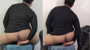 Cross-Dressing College Student Takes A Break: Solo, Hard sextoy, Dual Cams, Gape And love juice.