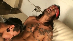 AlternaDudes: Pierced Thrasher gets a buzz out of dick sucking