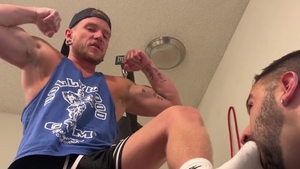 Boxer Colt Spence Bullies Towel teen Nick Charms And Makes Him Worship Feet FULL SCENE