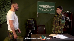 MilitaryDick: Buzz Cut Sub, Bearded Dom