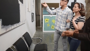 Men: Security Guard's Sneaky Blowjob Skills on Display