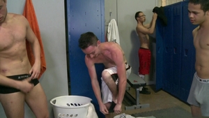 Cock Virgins: Jocks Unload into Open Mouth