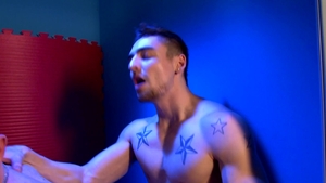 Next Door Twink: A Study in Blue: Public Restroom Romps