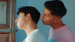 Morning wood becomes a blow job