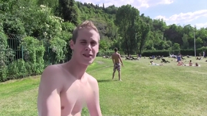 Czech Hunter: Swimwear Seduction by the Meadow's Edge