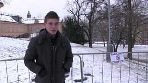 Czech Hunter: Snowy Seduction in the Park
