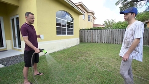 Little One Lathers Up Love with Dad