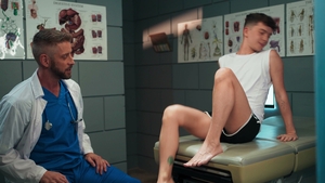 Dr. Johnny Shoots His Load on Feet!