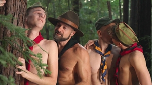 Muscular scouts pound the boys’ tight holes